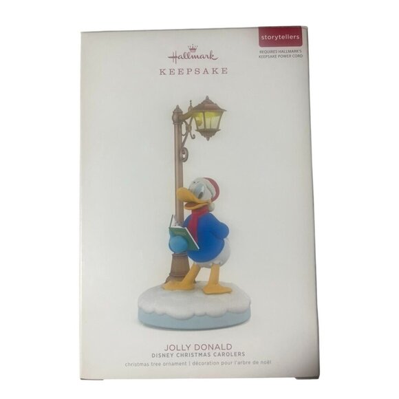 Hallmark Keepsake Jolly Donald Disney Christmas Carolers Storytellers Ornament - Picture 1 of 4